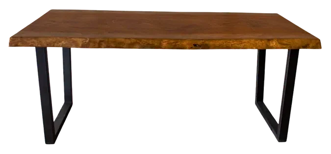 NEVA Masa — Sapelli masif ahşap, 180 cm × 82 cm × 75 cm