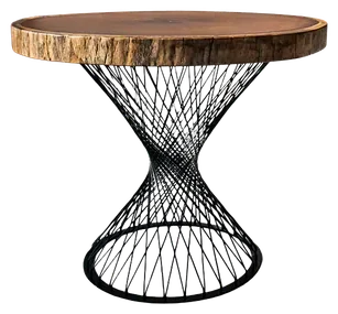 YEK Yuvarlak Masa — İroko masif ahşap, 72 cm × 97 cm