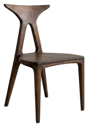 İMZA Sandalye — Ceviz masif ahşap, 52 cm × 78 cm