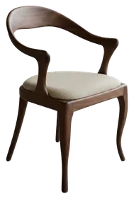 JAGUAR Sandalye — Ceviz masif ahşap, 57 cm × 85 cm