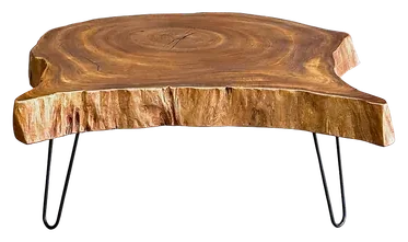 ARK Orta Sehpa — Sapelli masif ahşap, 110 cm × 100 cm × 42,5 cm