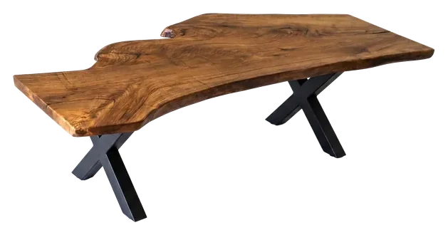 MONO Orta Sehpa — Ceviz masif ahşap, 120 cm × 60-70 cm × 40 cm