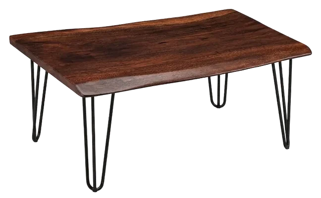 MAGMA Orta Sehpa — Denya masif ahşap, 100 cm × 65 cm × 45 cm