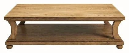 KLAS Orta Sehpa — Kestane masif ahşap, 110 cm × 70 cm × 45 cm