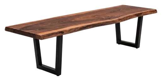 PRIME Bank — Dahoma masif ahşap, 145 cm × 40 cm × 45 cm